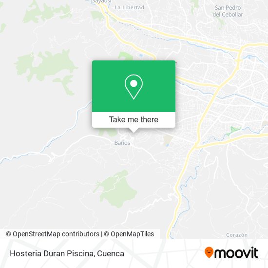 Hosteria Duran Piscina map