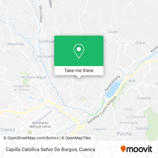 Capilla Católica Señor De Burgos map
