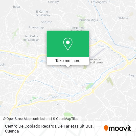 Centro De Copiado Recarga De Tarjetas Sit Bus map