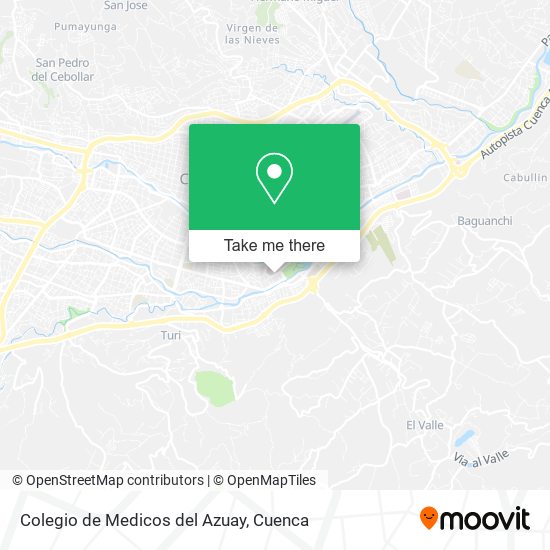 Colegio de Medicos del Azuay map
