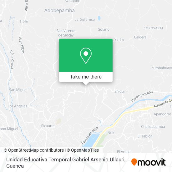 Unidad Educativa Temporal Gabriel Arsenio Ullauri map