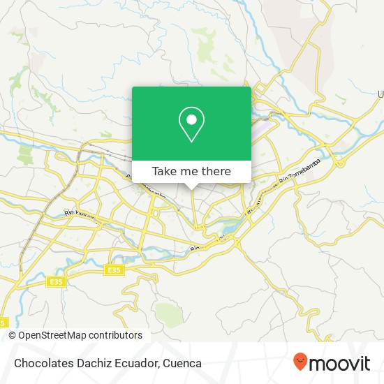 Chocolates Dachiz Ecuador map