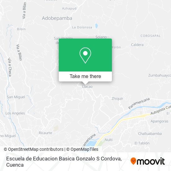 Escuela de Educacion Basica Gonzalo S Cordova map