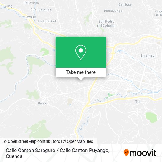 Mapa de Calle Canton Saraguro / Calle Canton Puyango