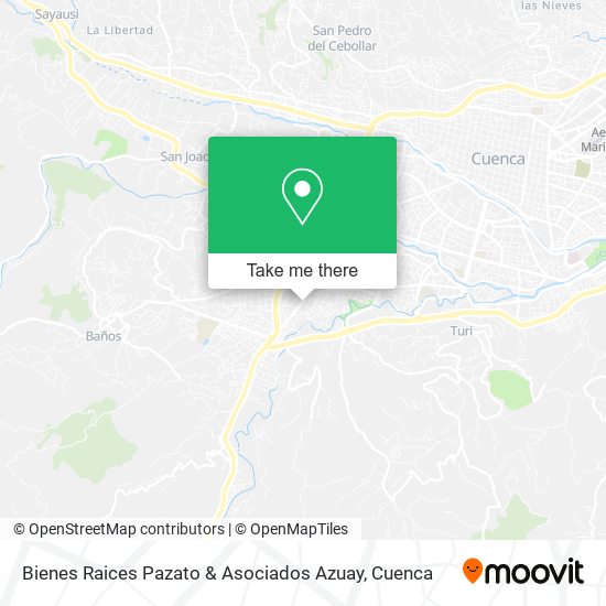 Bienes Raices Pazato & Asociados Azuay map