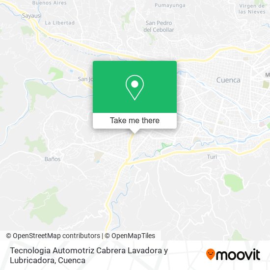 Tecnologia Automotriz Cabrera Lavadora y Lubricadora map