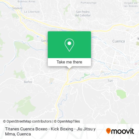 Titanes Cuenca Boxeo - Kick Boxing - Jiu Jitsu y Mma map