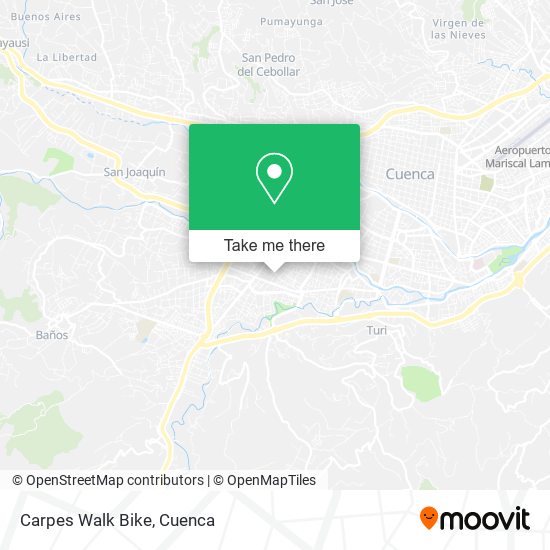 Carpes Walk Bike map