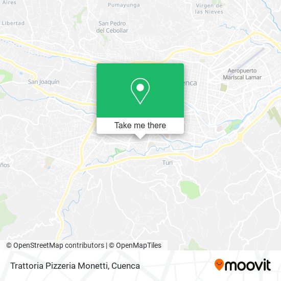 Trattoria Pizzeria Monetti map