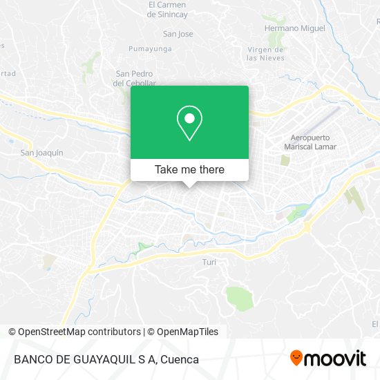 BANCO DE GUAYAQUIL S A map