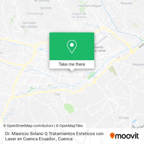 Dr. Mauricio Solano Q Tratamientos Esteticos con Laser en Cuenca Ecuador. map