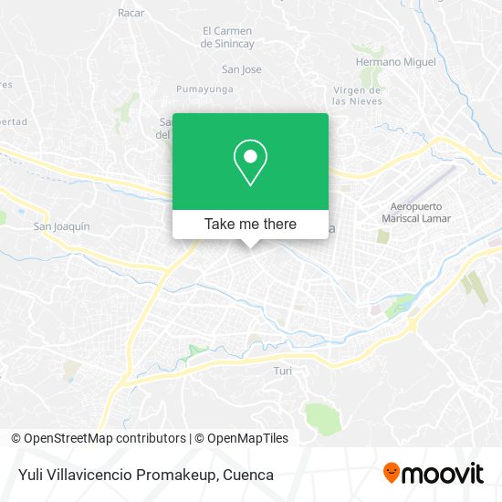 Yuli Villavicencio Promakeup map