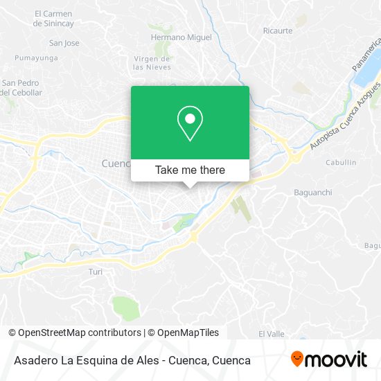 Asadero La Esquina de Ales - Cuenca map