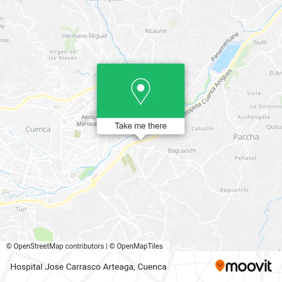 Hospital Jose Carrasco Arteaga map
