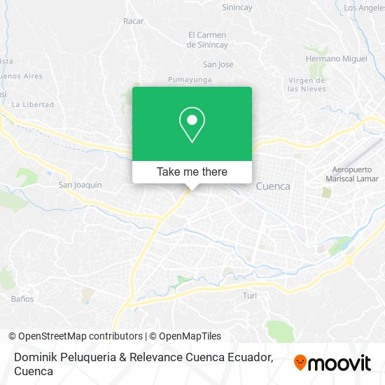 Dominik Peluqueria & Relevance Cuenca Ecuador map
