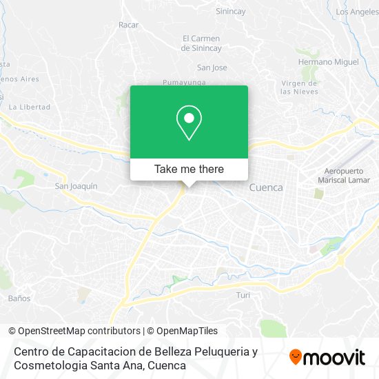 Centro de Capacitacion de Belleza Peluqueria y Cosmetologia Santa Ana map