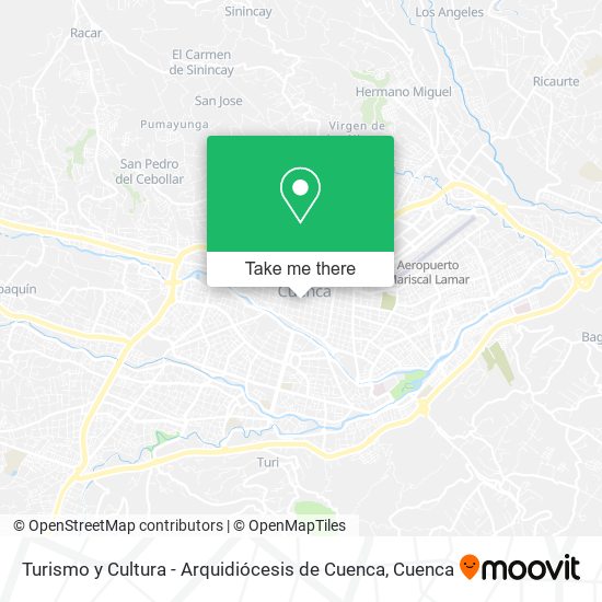Turismo y Cultura - Arquidiócesis de Cuenca map