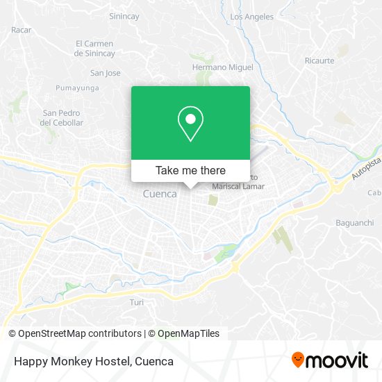 Happy Monkey Hostel map