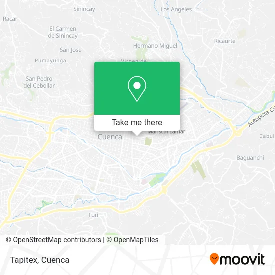 Tapitex map