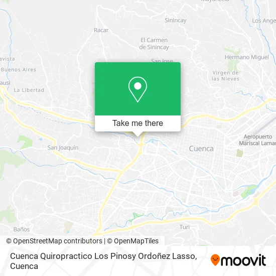 Cuenca Quiropractico Los Pinosy Ordoñez Lasso map