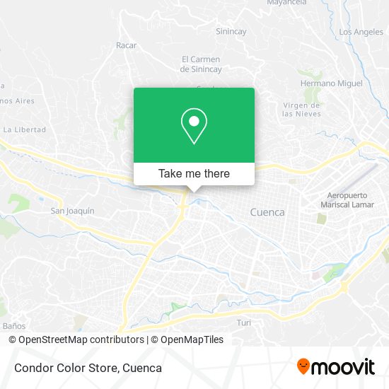 Mapa de Condor Color Store