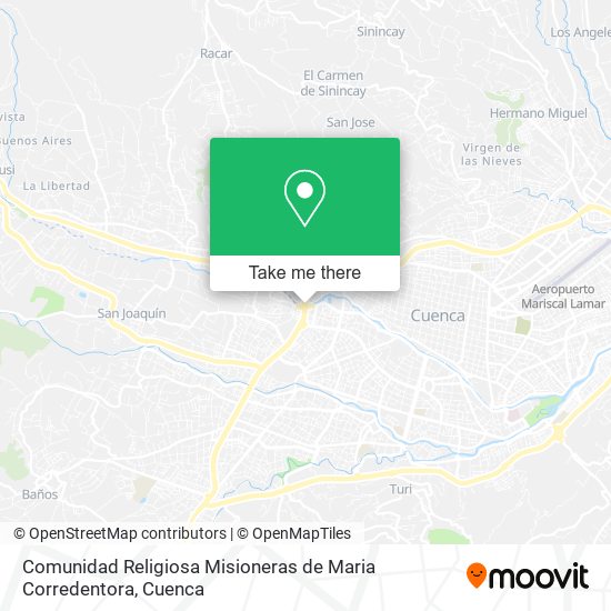 Comunidad Religiosa Misioneras de Maria Corredentora map