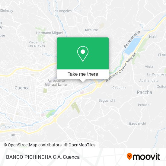 BANCO PICHINCHA C A map