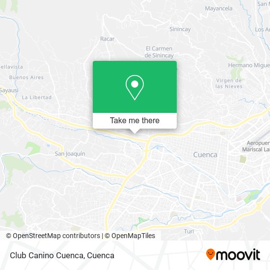 Club Canino Cuenca map