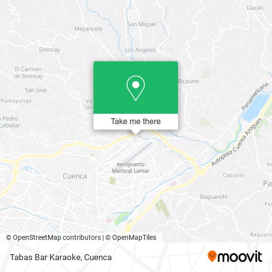 Mapa de Tabas Bar Karaoke