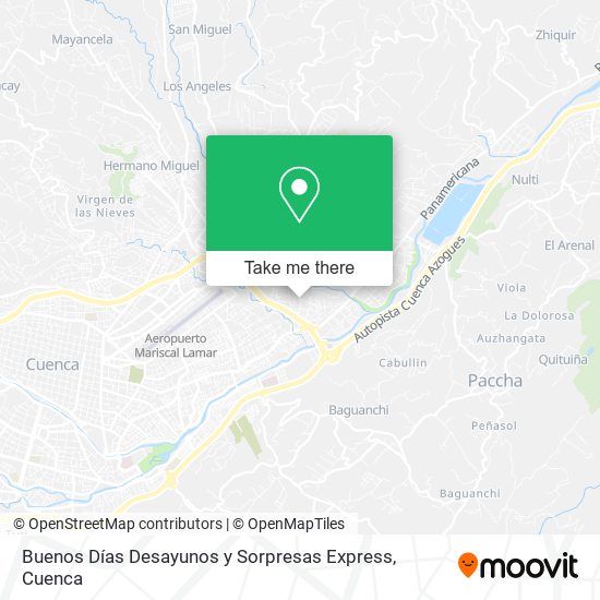 Buenos Días Desayunos y Sorpresas Express map