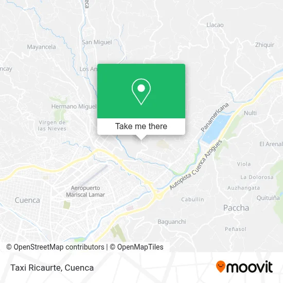 Taxi Ricaurte map