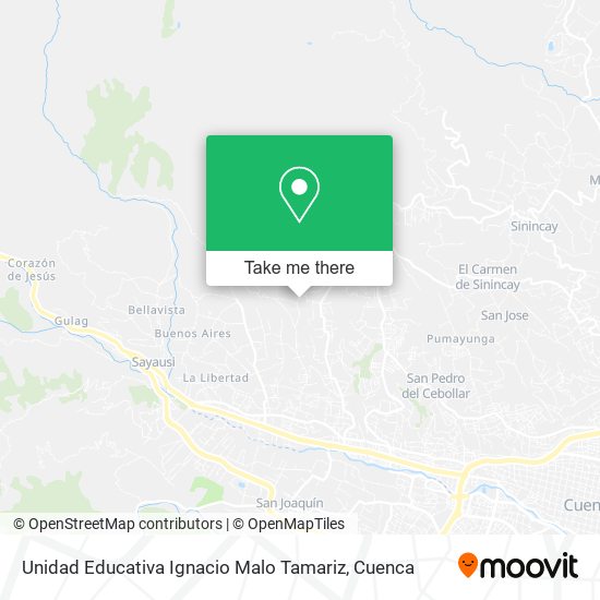 Mapa de Unidad Educativa Ignacio Malo Tamariz
