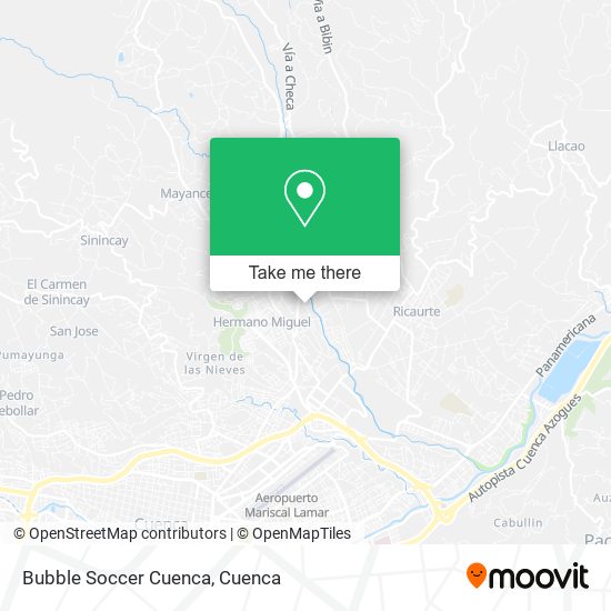 Bubble Soccer Cuenca map