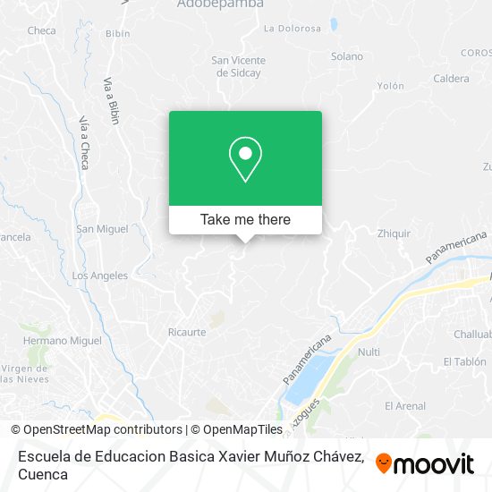Escuela de Educacion Basica Xavier Muñoz Chávez map