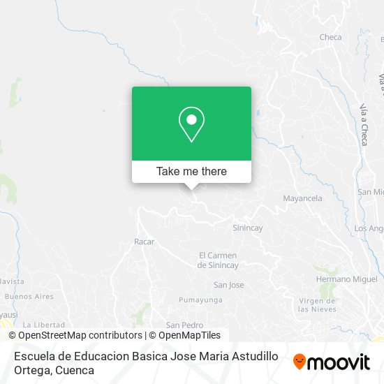Escuela de Educacion Basica Jose Maria Astudillo Ortega map