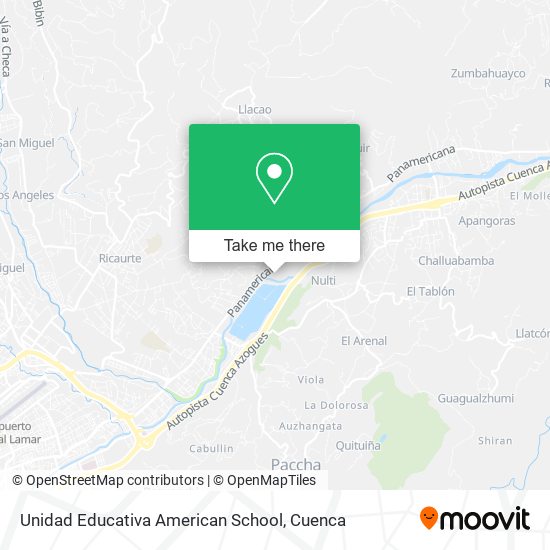 Unidad Educativa American School map
