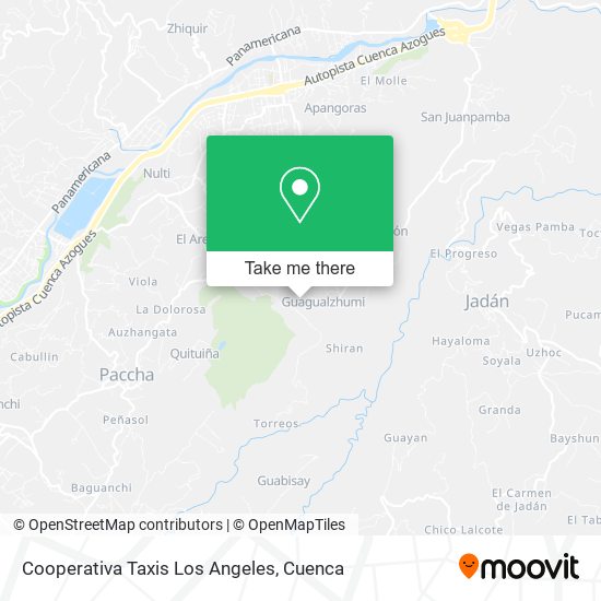 Cooperativa Taxis Los Angeles map