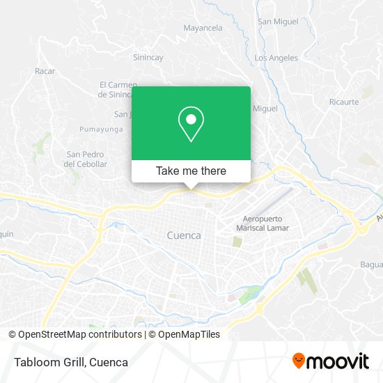Tabloom Grill map