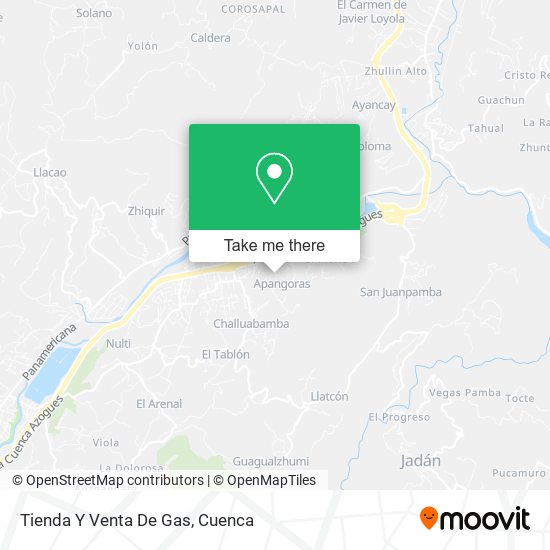 Tienda Y Venta De Gas map