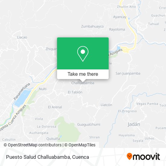 Puesto Salud Challuabamba map