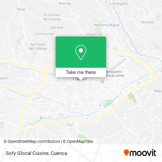 Sofy Glocal Cuisine map