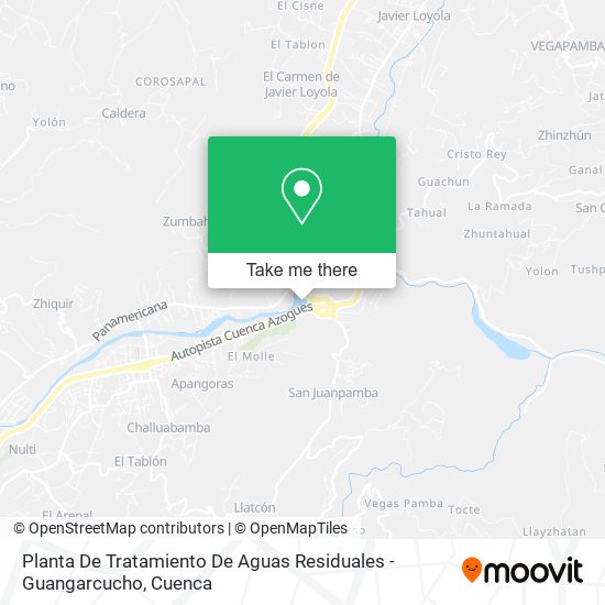 Planta De Tratamiento De Aguas Residuales - Guangarcucho map