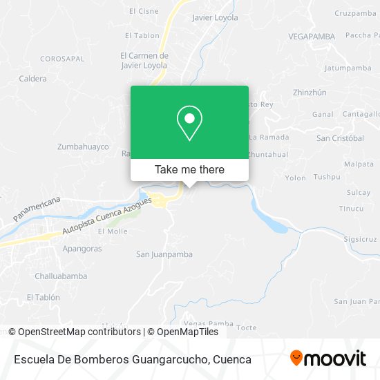 Escuela De Bomberos Guangarcucho map