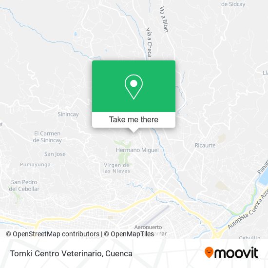 Tomki Centro Veterinario map