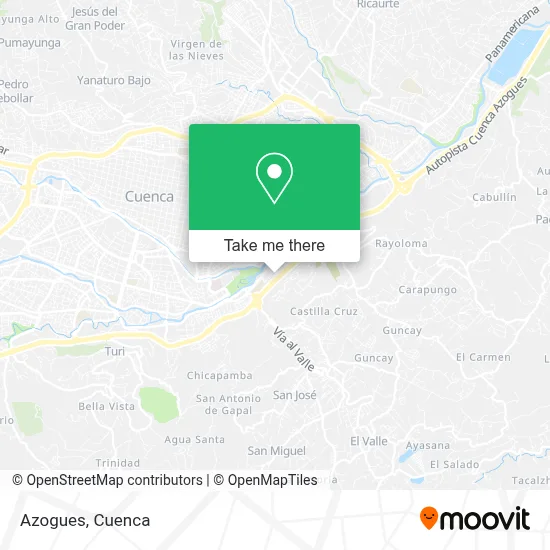 Azogues map