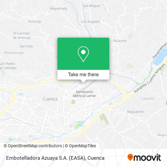 Embotelladora Azuaya S.A. (EASA) map