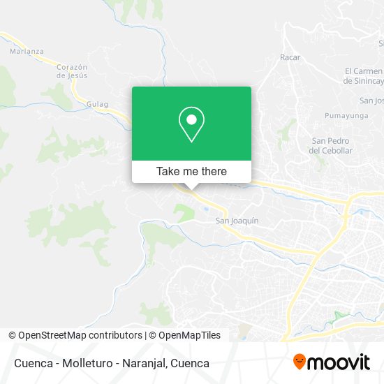 Cuenca - Molleturo - Naranjal map