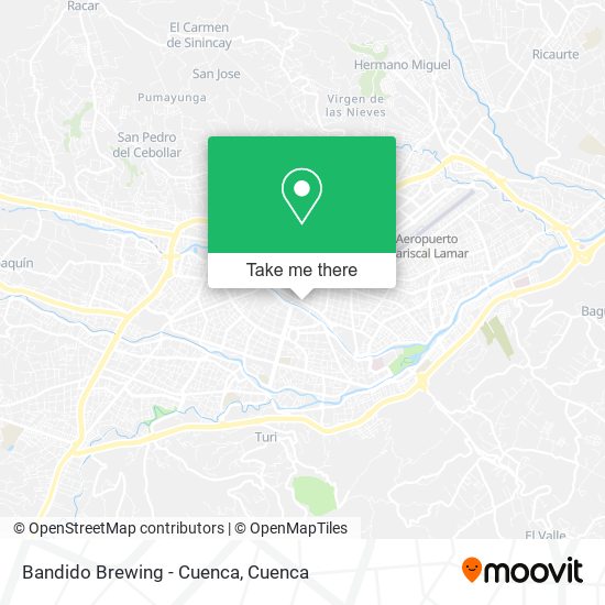 Bandido Brewing - Cuenca map