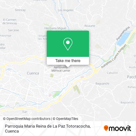 Parroquia Maria Reina de La Paz Totoracocha map