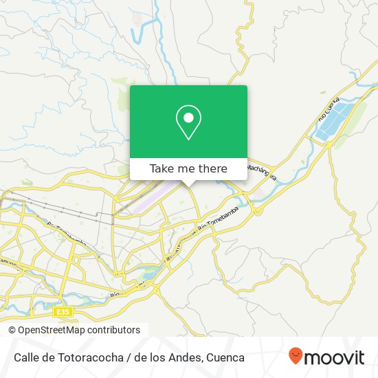 Calle de Totoracocha / de los Andes map